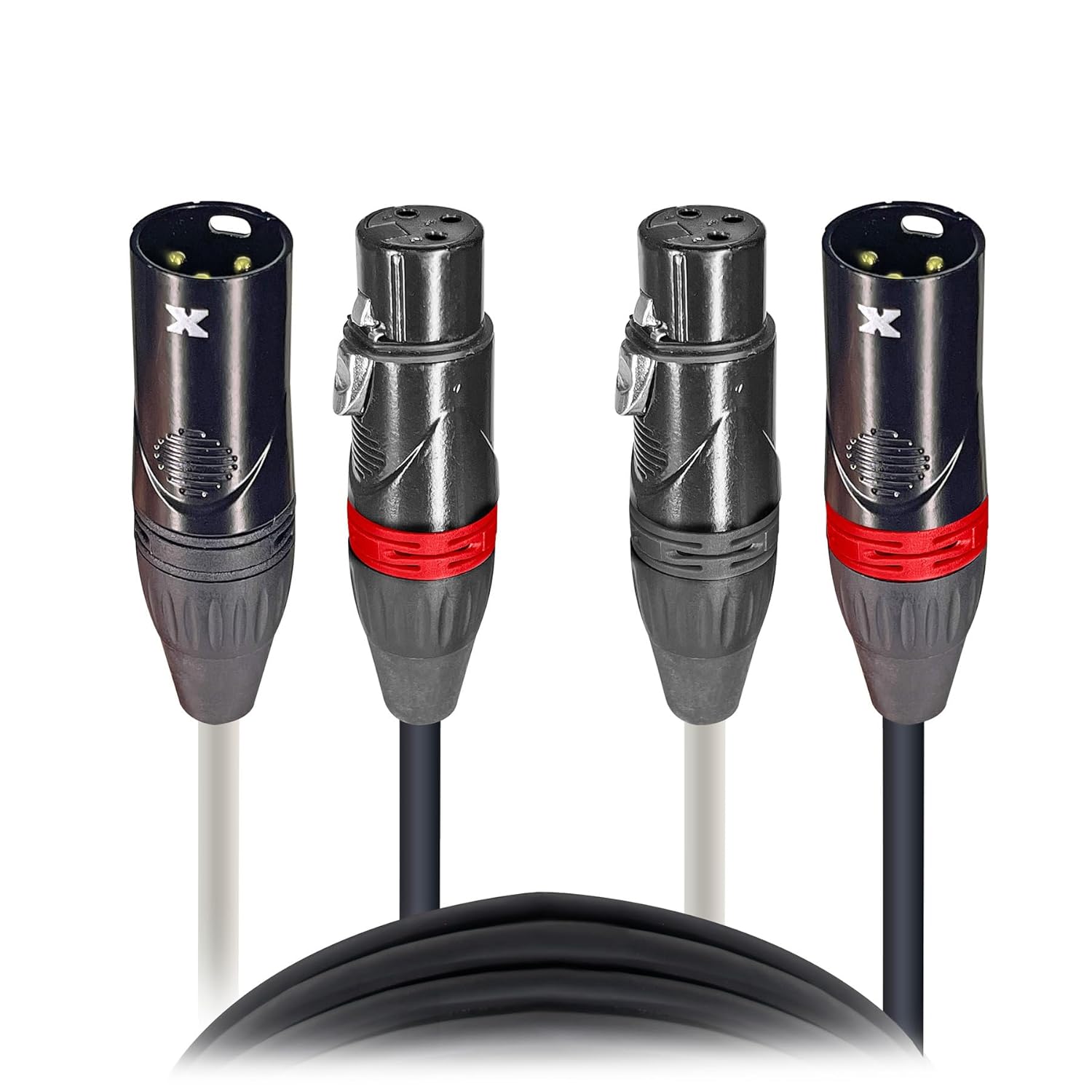 Prox XC-DXLR75 75' Balanced Dual XLR-M to XLR-F High Performance Audio Cable