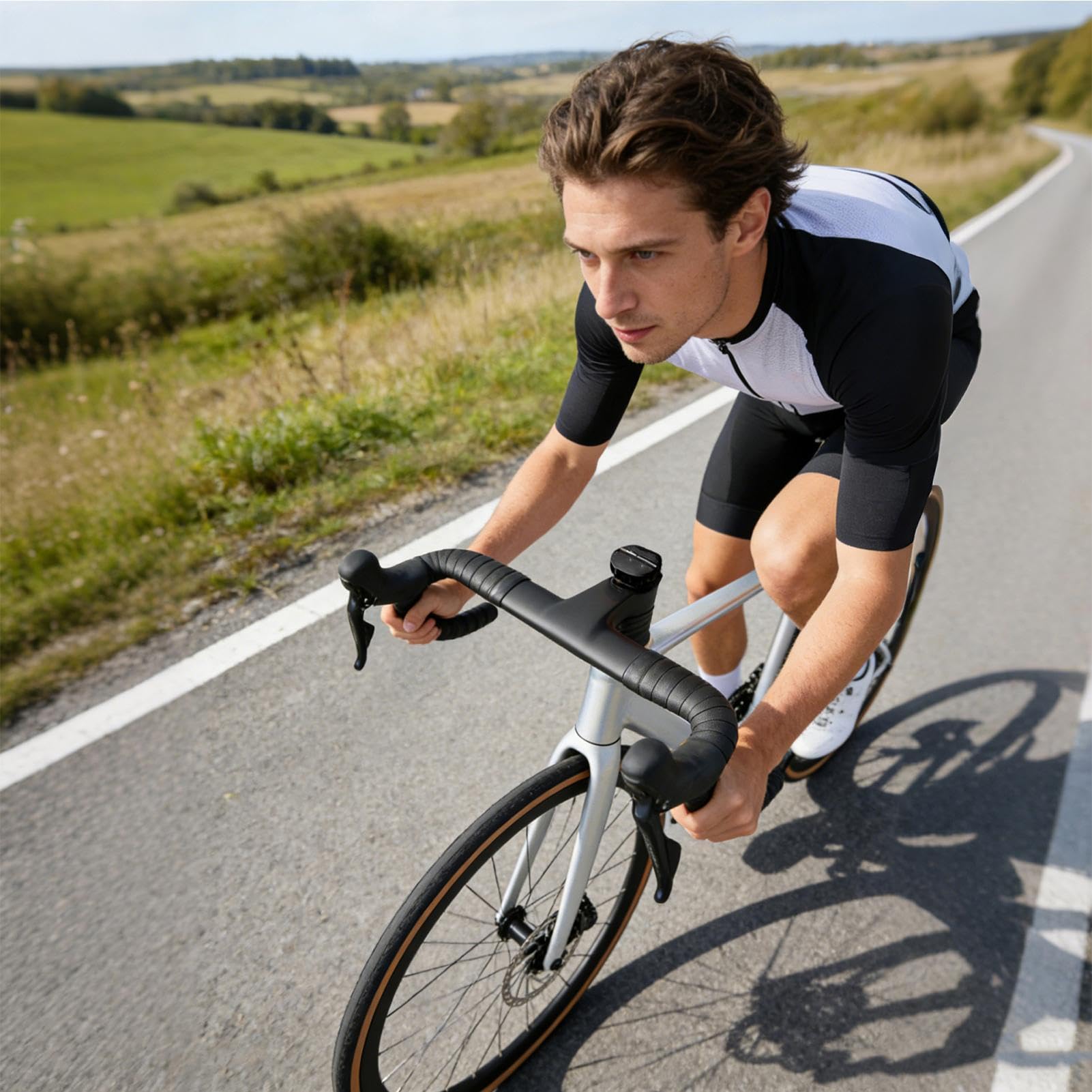 Générique Supporto per telefono per bicicletta, fissaggio in alluminio anti-vibrazione