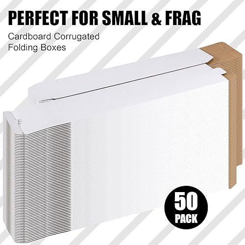 Miniatura 3 de Colarr 50 tubos de correo de 3 x 3 x 12 pulgadas, caja de cartón corrugado cuadrados, tubos de envío para mudanza y almacenamiento, cajas de vaso