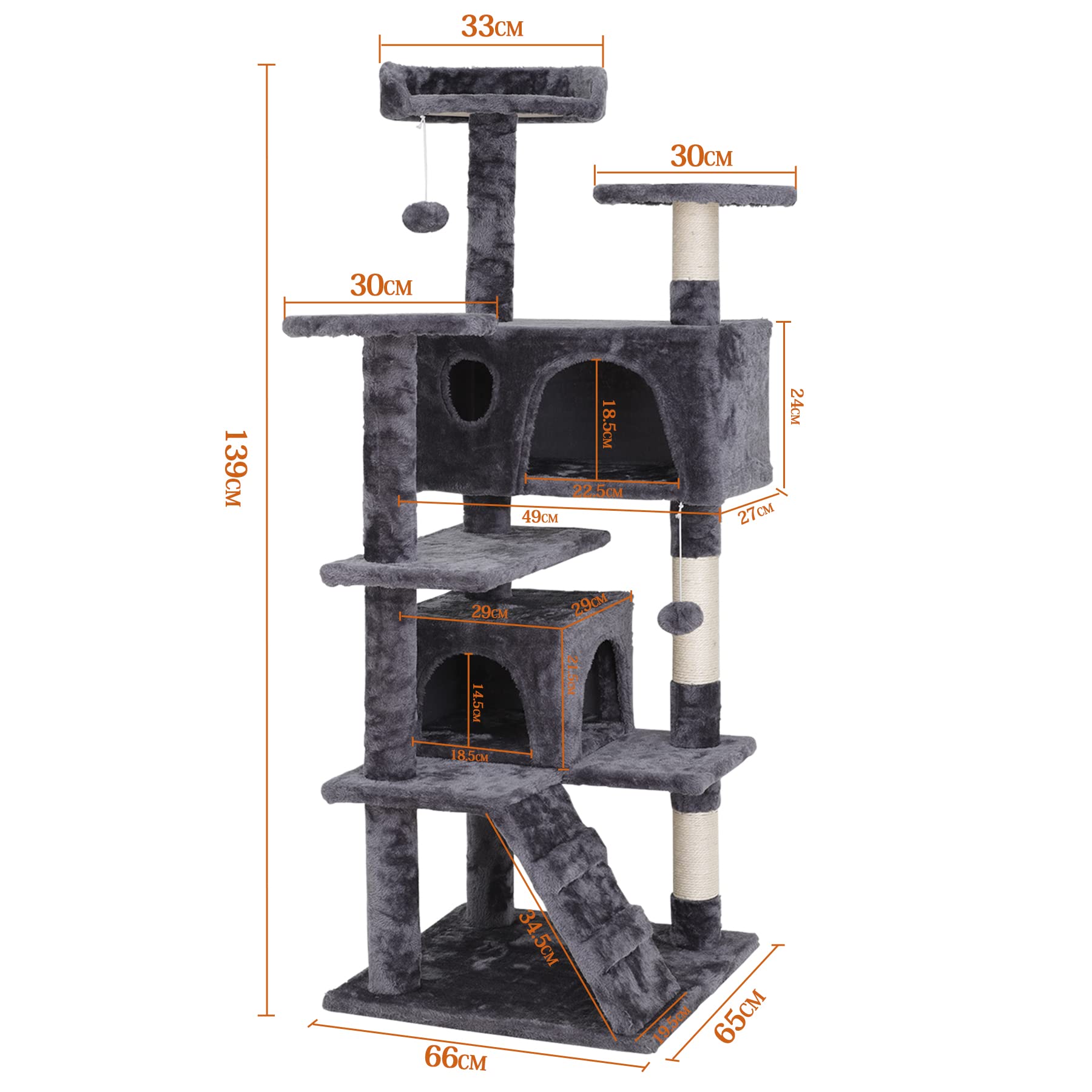 SUPER DEAL キャットタワー 大型猫 据え置き 人気 猫タワー 多DXT Amazon | SUPER DEAL キャットタワー 大型猫 据え置き 人気 猫タワー