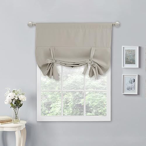 Miniatura 51 de NICETOWN Cortina Opaca para Ventana de Baño - Cortinas Enrollables de Privacidad con Aislamiento Térmico para Puerta de Vidrio/Ventana de Cocina