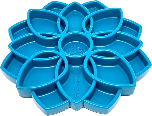 Miniatura 2 de SodaPup Mandala eTray - Bandeja duradera de alimentación lenta fabricada en Estados Unidos con material no tóxico, seguro para mascotas, seguro para