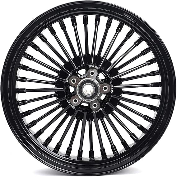 TOFR 16x3.5 Gloss Black Front Rear Wheels Rims 36 Fat King Spokes Tubeless For Harley Sportster X48 Forty-Eight XL1200X 2010-2020 2011 2012 2013 2014 2015 2016 2017 2018 2019