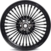 TOFR 16 inch Rear Wheel Rim Fat Spoke For Harley Touring Bagger 1984-2008 FLHR Road King FLHRS Custom FLHRC Classic FLHX Street Glide FLTR Road Glide FLHT Electra Glide Black