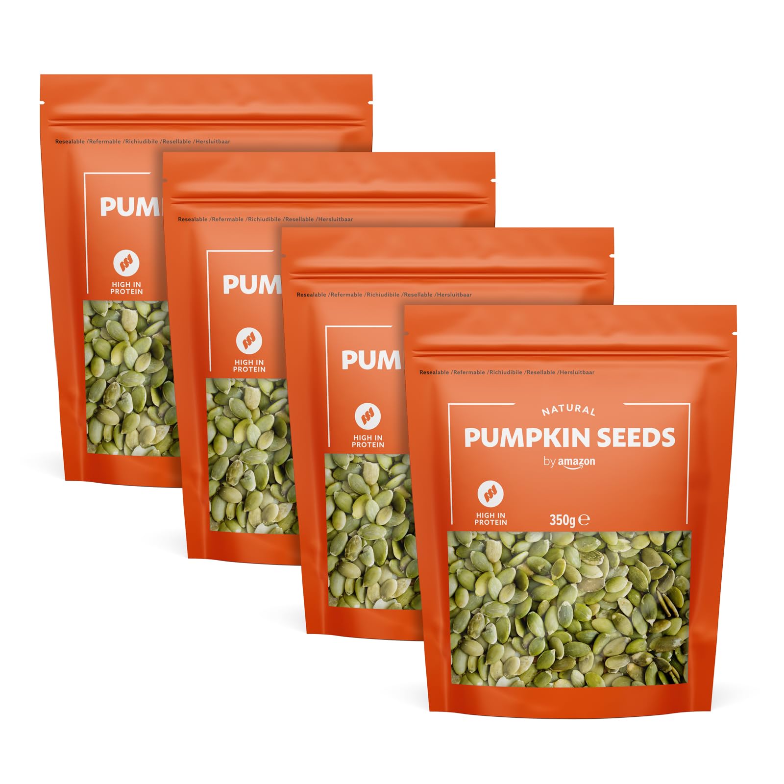 by Amazon Kürbiskerne - 350g, 4 Stück