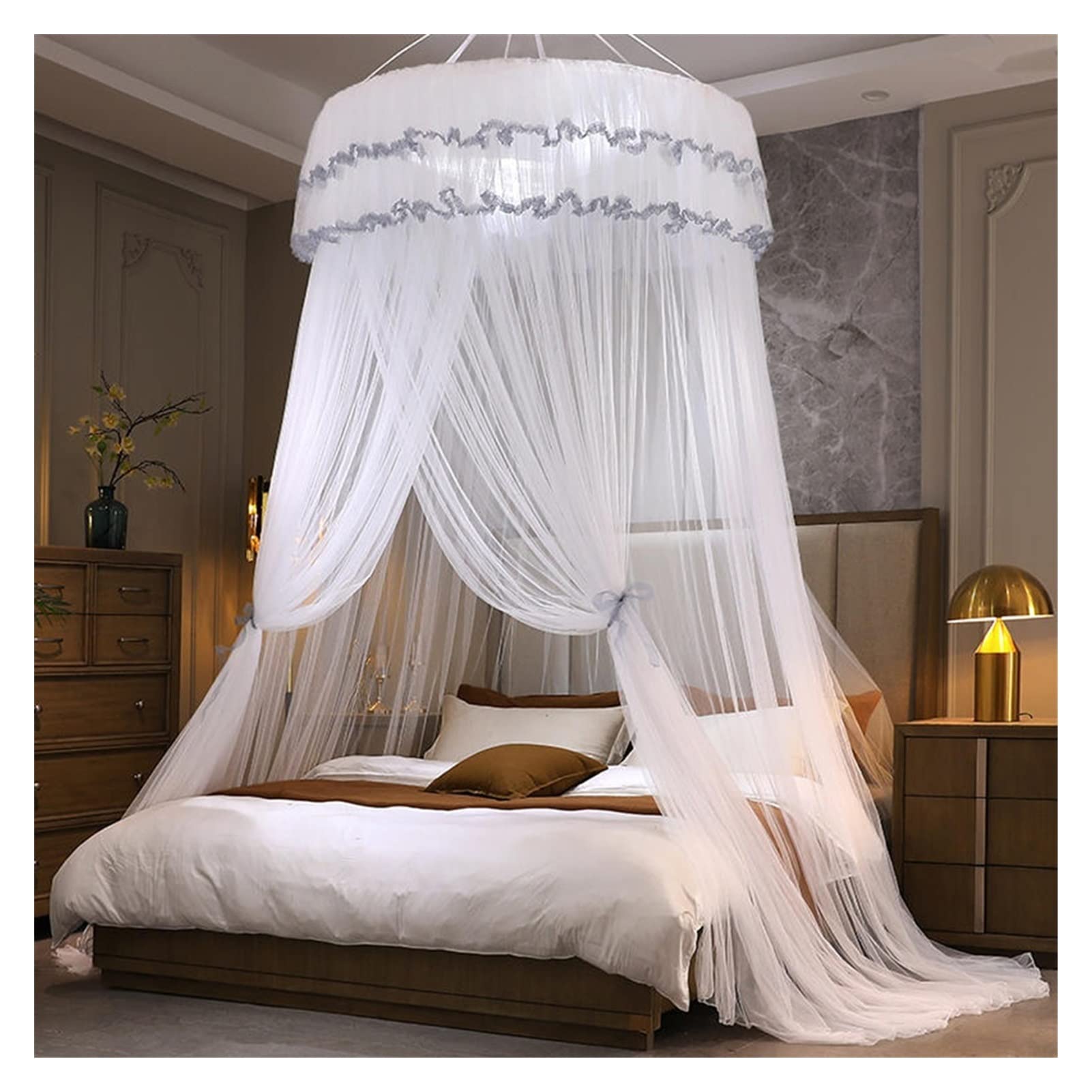 Princess Dome Mosquito Net, Insect Protection Anti-Mosquito Net Bed Canopy