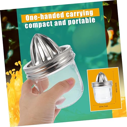 Miniatura 7 de Abaodam Exprimidor manual de cítricos exprimidor de limón exprimidor de prensa de limón tarros de caviar exprimidor manual para verdes mini
