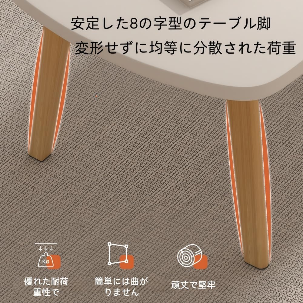 BRQ ローテーブル 和室 木製 センターテーブル 折りたたみ 机 一人暮らし ミニ リビング ちゃぶ台 座卓 コーヒー 和室にやさ