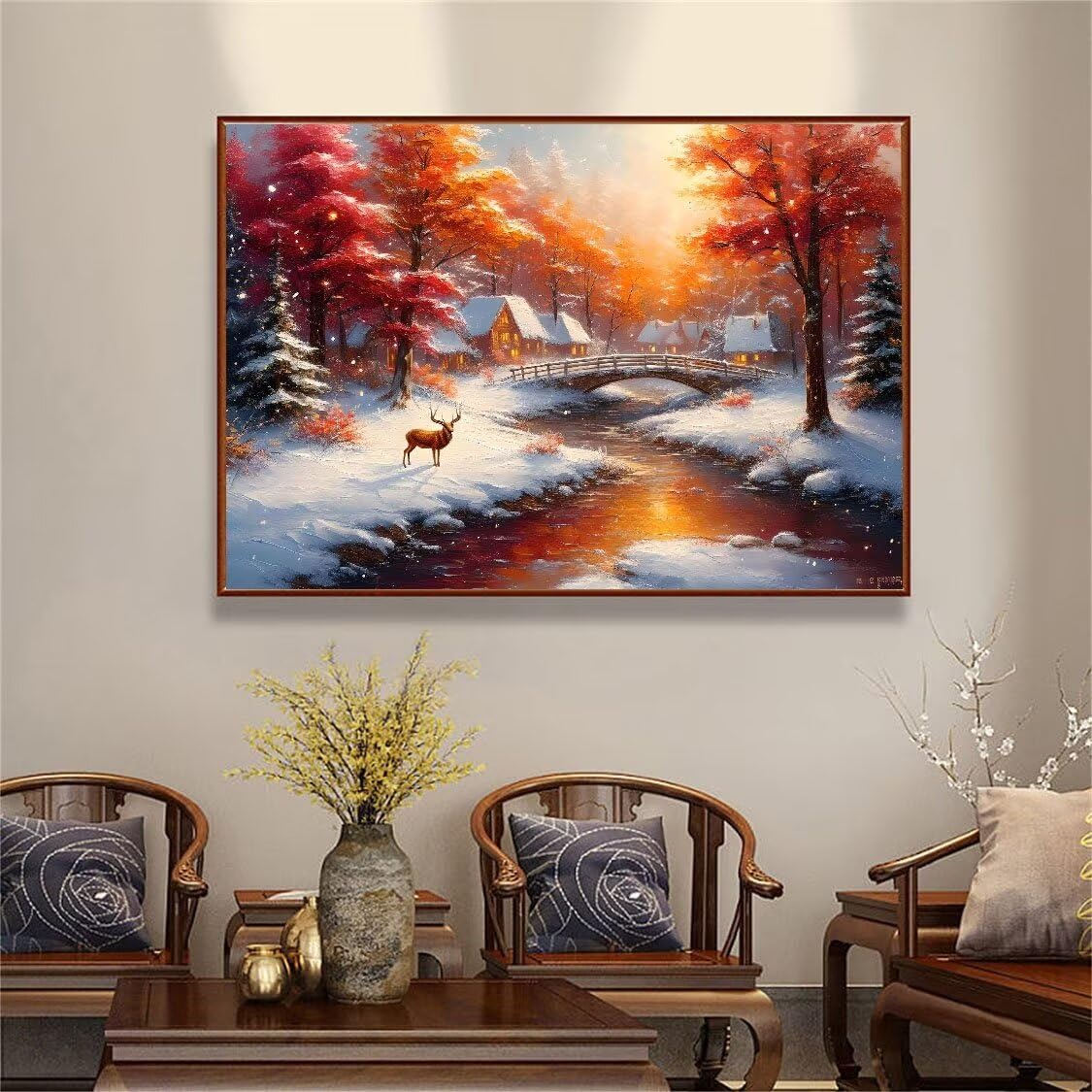 DIY Malarstwo diamentowe 5D, sztuka diamentowa, las, krajobraz, zestawy dla dorosłych, sztuka ze strasu, haft, artykuły rzemieślnicze, dla dzieci i dorosłych, idealna dekoracja ścienna, prezenty, 70 x
