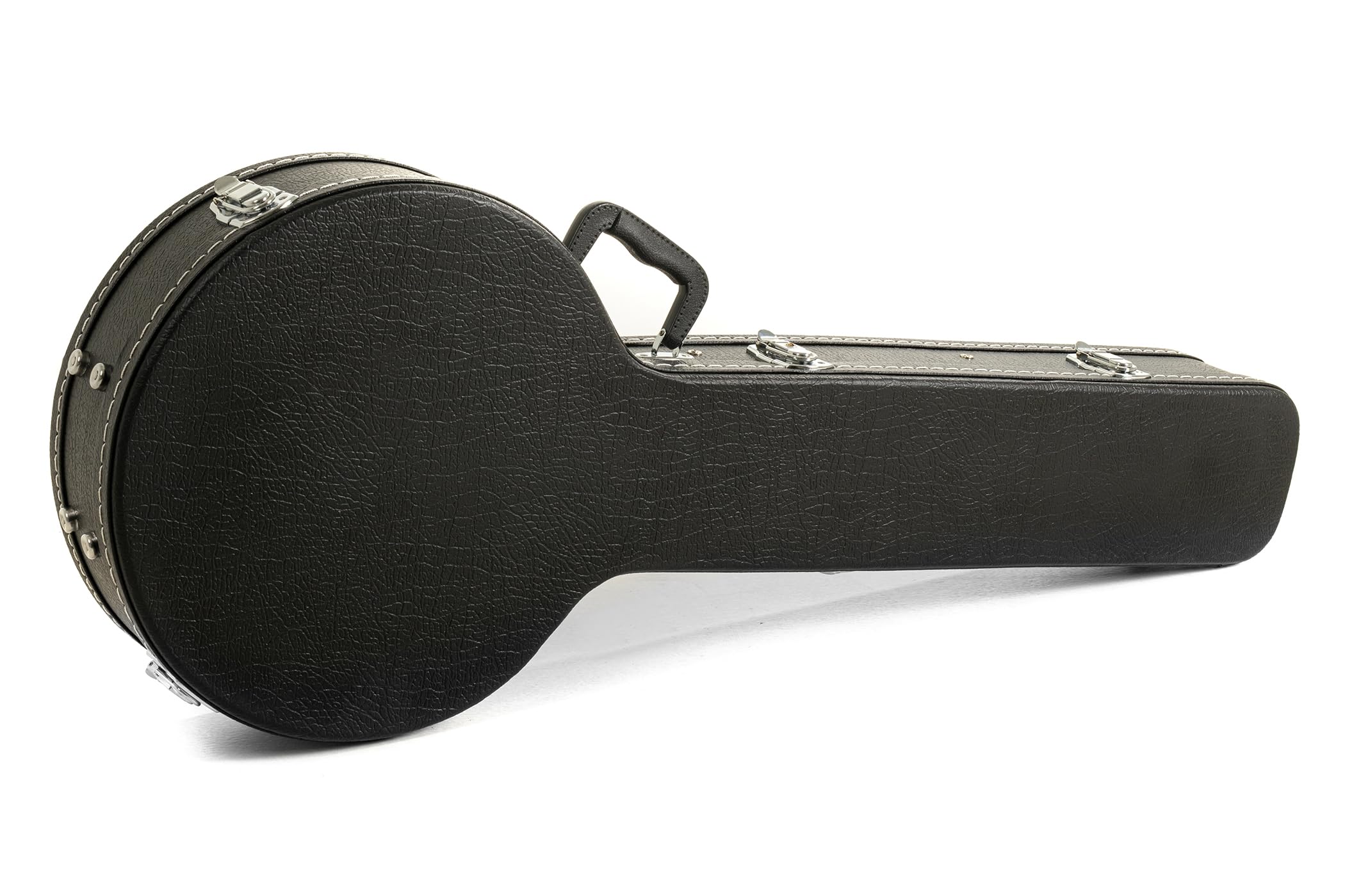 GEWA Gitarren-Banjo 6-saitig Serie Select - Mahagoni-Kessel Ø 33,5cm - Mahagoni-Resonator - inkl. Koffer - REMO Weatherking Fell - Naturfarben - Hochglanzlackiert