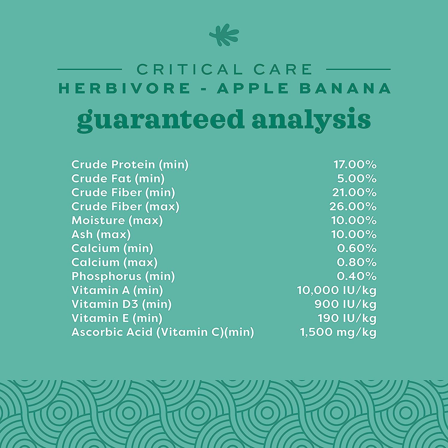 OXBOW Alimento completo para animales herbívoros | Banana/Manzana | 454 g | Alto contenido de fibra cruda | Para animales en mal estado nutricional