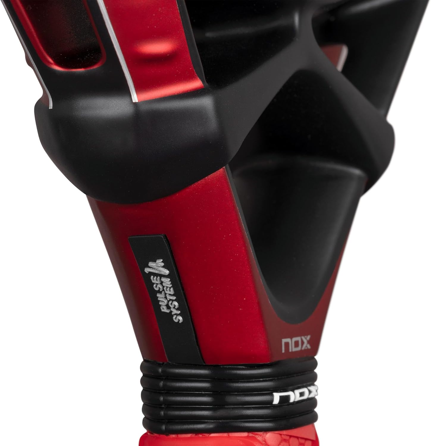 Nox Edu Alonso EA10 Ventus Hybrid 12K Xtrem Padel Racket, Red/Black