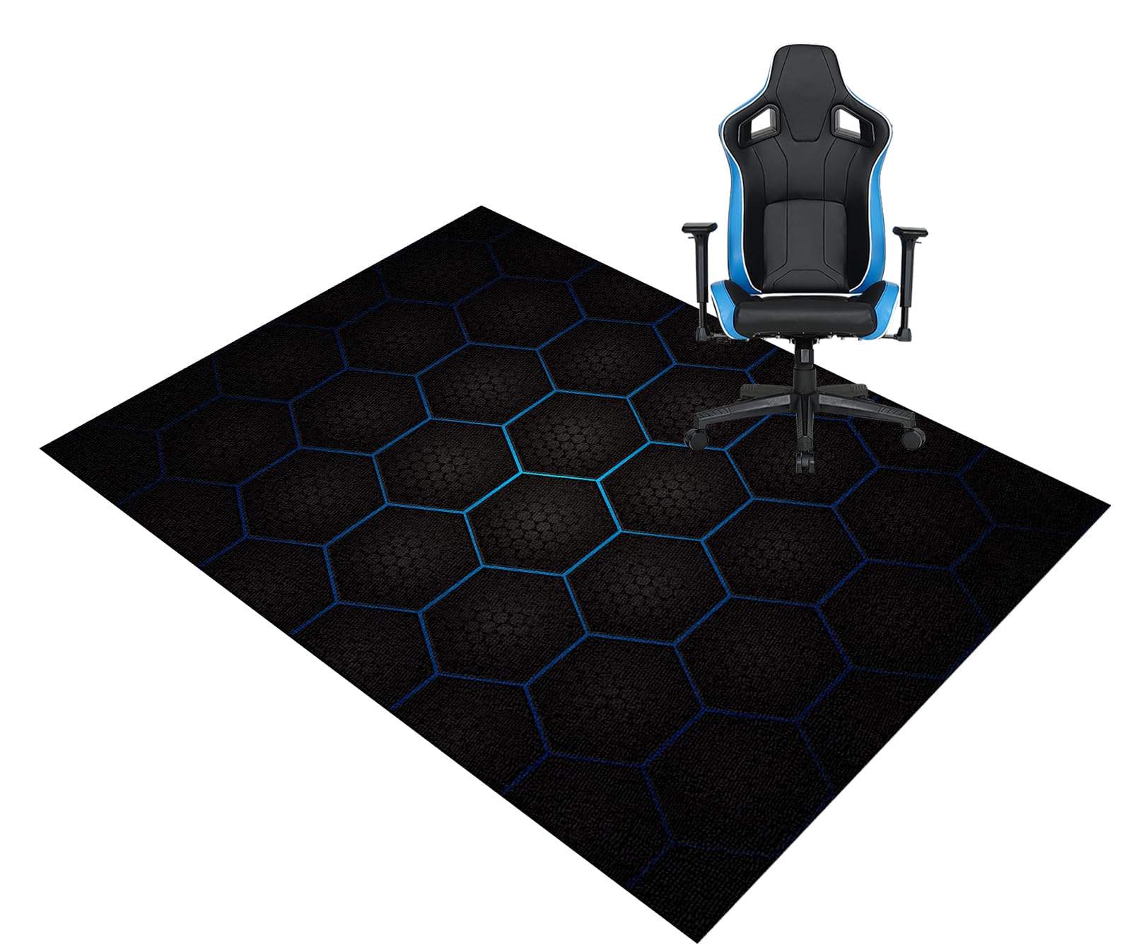 Gaming Chair Mat for Carpeted & Hardwood Floor Carpet Protectors Chair Mat 120 x 150 cm Heavy Duty Anti-Slip Office Chair Mat Extra Large Door Mats For Home And Office Computer Desk Chair Mat