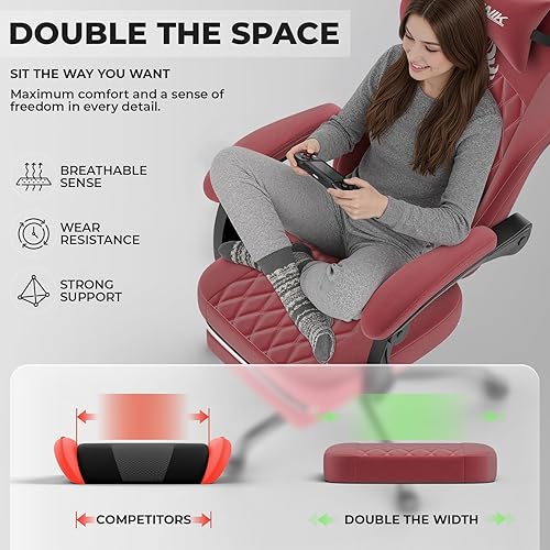 Miniatura 6 de Silla ergonómica para videojuegos, sillas para videojuegos, sillas de computadora para videojuegos, sillas de videojuegos para adultos, soporte
