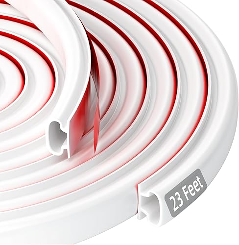 Miniatura 1 de Burlete de goma para puerta, autoadhesivo, en forma de D, para marco de puerta, aislamiento de ventana, gran hueco, fácil de cortar a medida (23