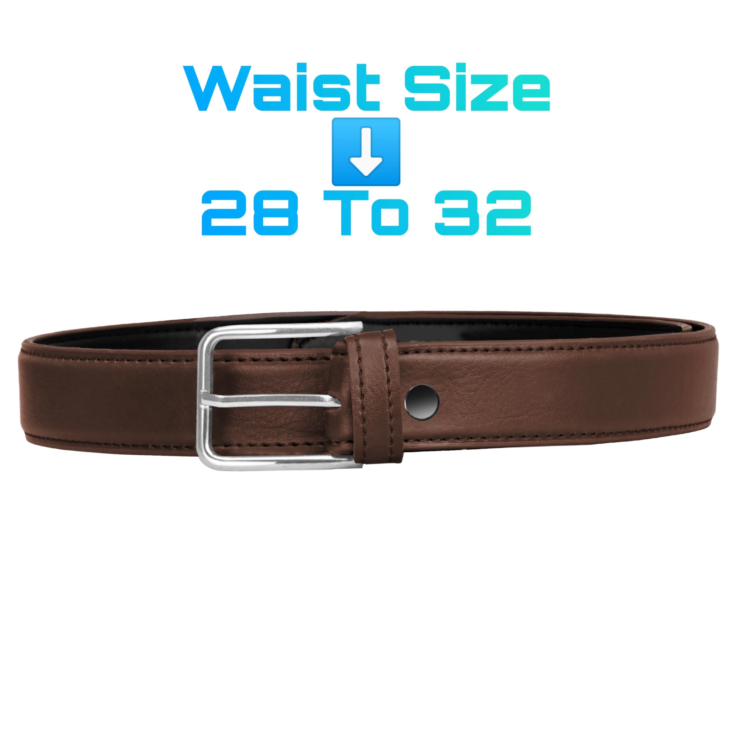 CHILDWAY Unisex Kid's Belt | Casual Belt for Boys and Girls | Adjustable Fit, Durable Buckle | For Pant Jeans Trouser (Brown) 4