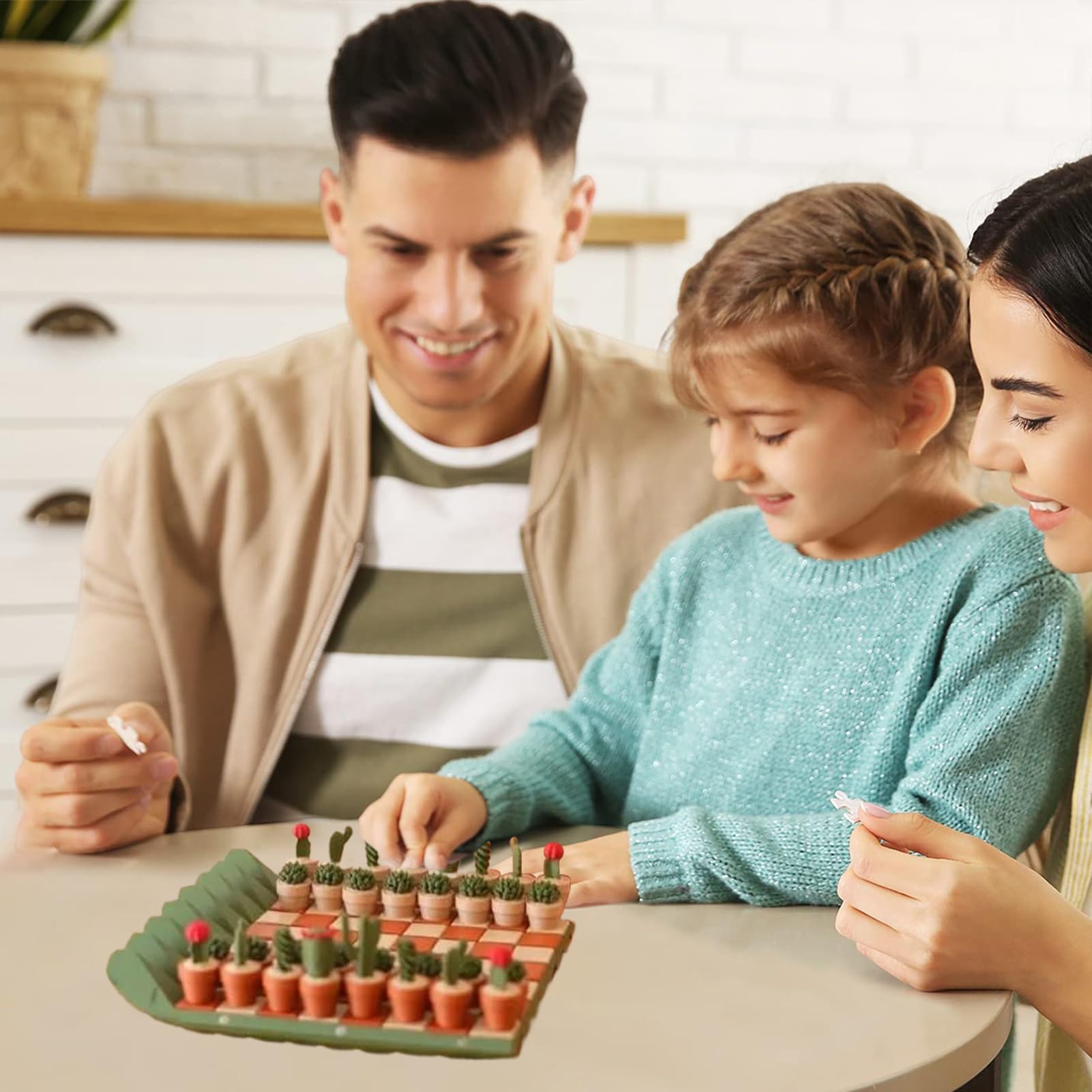 Set Scacchi Cactus, Arrotolabile Set Scacchi Cactus, 3D Stampata Magnetica Scacchiera Divertenti Cactuses, Portatili Arrotolabili Sets Scacchis Viaggio Pezzi Unici Piante Grasse, Per Bambini Adulti