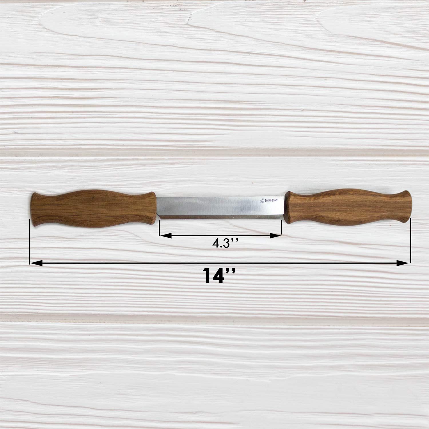 BeaverCraft Draw Knife DK1-4,3" Straight Shave Wood Carving Tools Woodworking Hand Tool Wood Carving Draw Knife (DK1s)