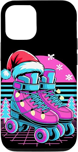 Christmas Synthwave Rollerskate Rollerskater Rollerskating Case for iPhone 1212 Pro