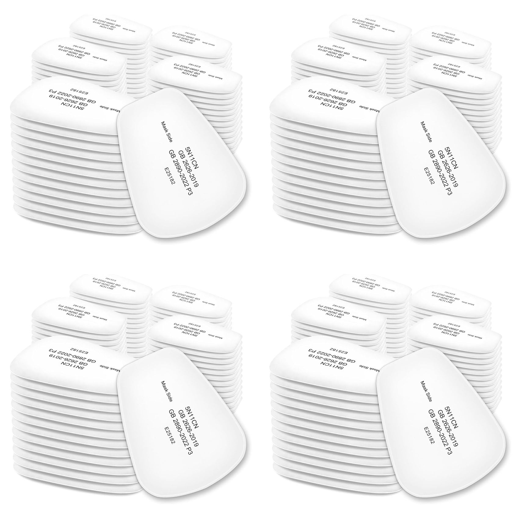 Filtros protectores 5N11 para corte con soplete y trabajos sin polvo en mascarilla 6200