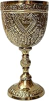 Vista 13 de Cáliz de vino de latón Cáliz Arturo King Cáliz Comunión Cáliz Cáliz Inspirado Medieval