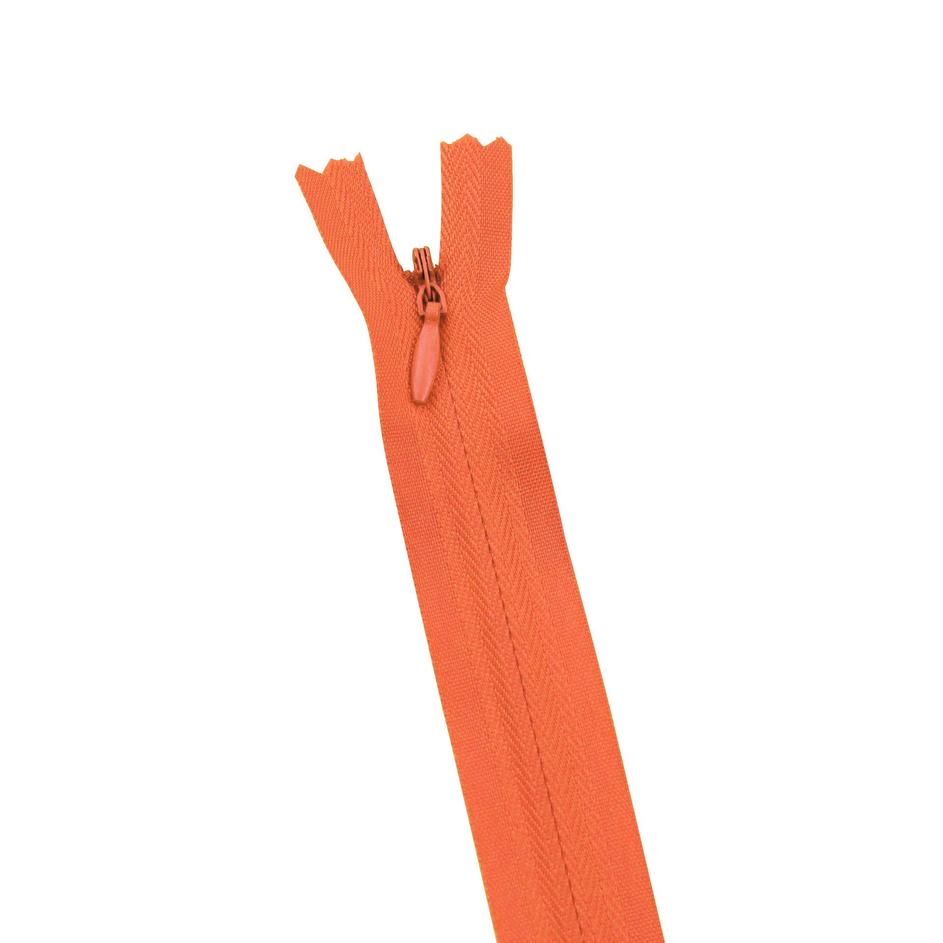 Zippers Sewing, Invisible Zipper Nylon 60cm Multicolor Pack of 20 for DIY Sewing(Orange)