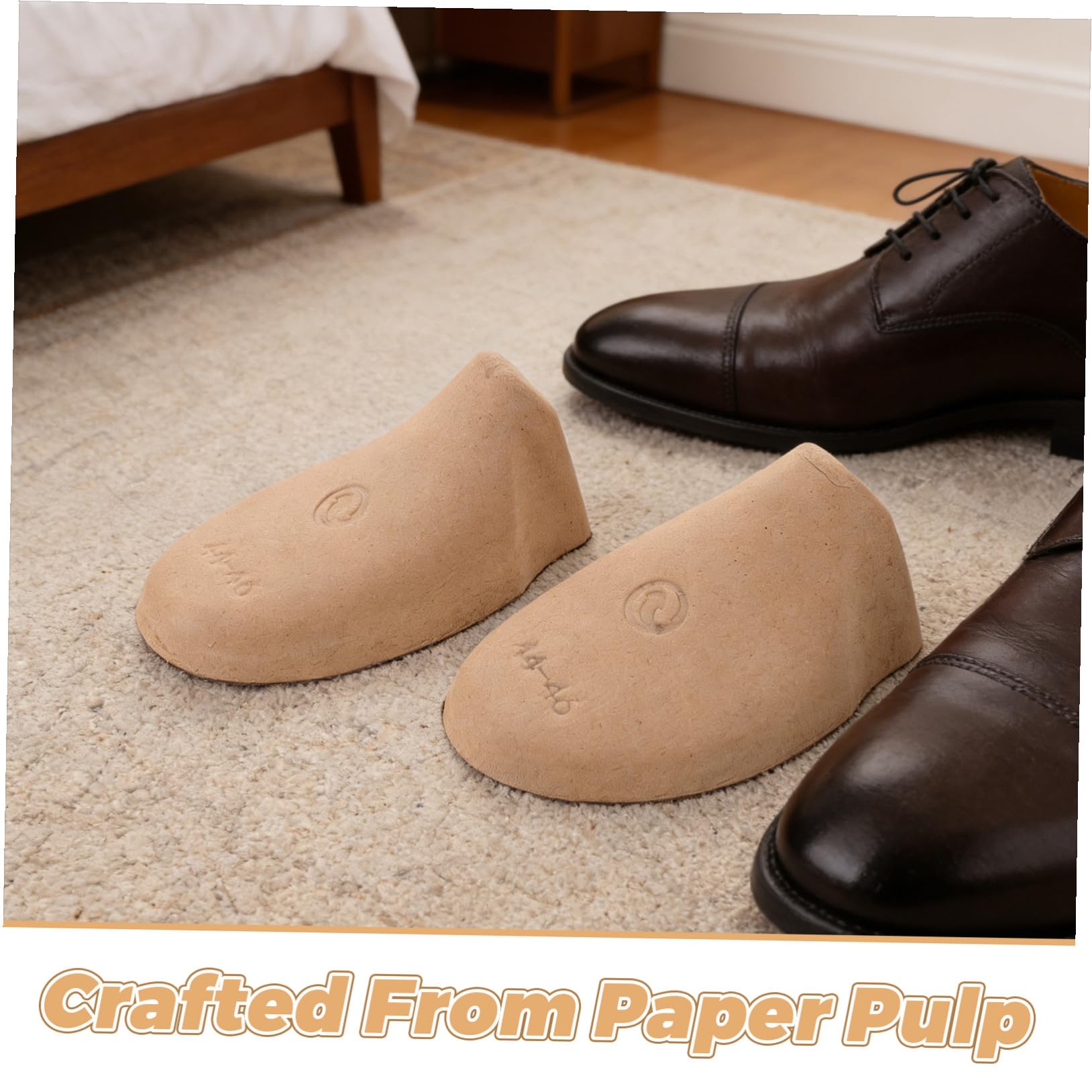 Lurrose 20 Pares Plantillas Diseño Ajustado y Antiarrugas Moldeadoras de Pulpa de Papel en Eu 41-43 para Zapatos y Botas para Hombres y Mujeres para Exhibición