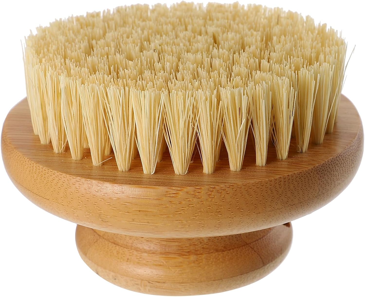 Alipis Shower Body Scrubber 1pcs Round Natural Fiber Back Scrubbing Brush for Dead Skin Removal Exfoliating Bath Brush Suitable for Wet and Dry Use