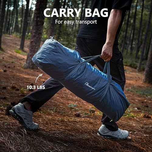 Miniatura 5 de Moon Lence Tienda de campaña instantánea desplegable para 4 a 5 personas, tienda de campaña portátil, impermeable, resistente al viento, para