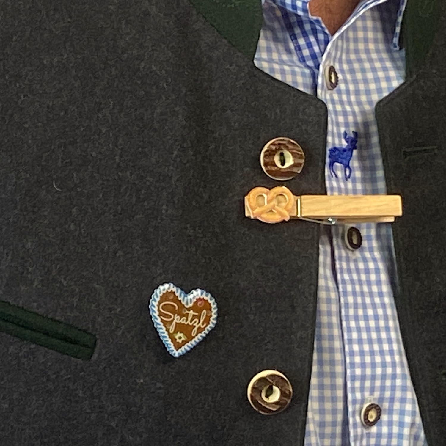 24 Stück PERSONALISIERTE Glubbal Glupperl Wäscheklammern BREZEL - mit Namens Gravur - Oktoberfest Geburtstag Firmenfeier Hochzeit Namensschild Party Bayern gravierter Namen (24)