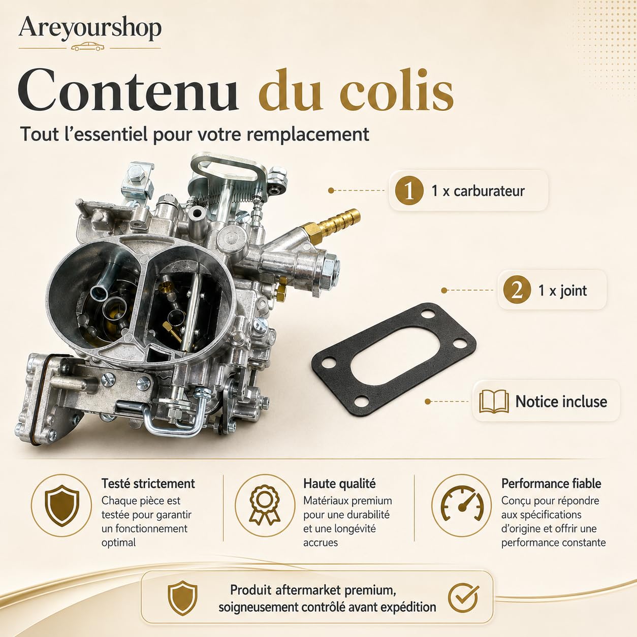 Carburateur 26/35 CSIC 602cc pour Citroën 2CV Méhari