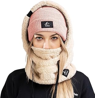 Senllen Balaclava Cold Weather Fleece Windproof Ski Mask Winter Breathable Thermal Face Mask Neck Warmer Scarf Helmet Hood