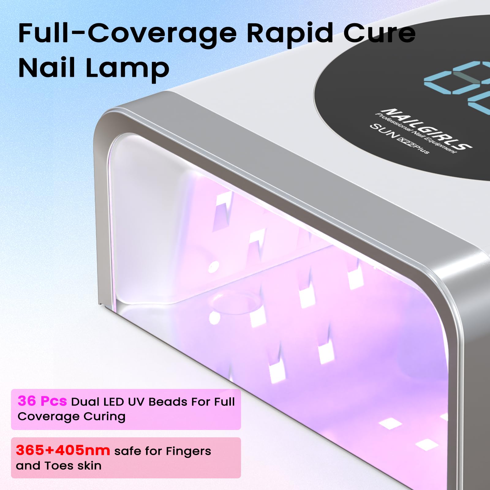 Amazon | NAILGIRLS コードレス 充電式 UV LED ネイルランプ 150W UV