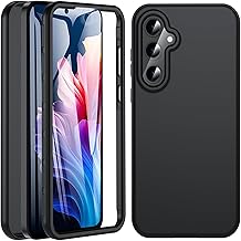 OWKEY Case for Samsung Galaxy A55 5G, Samsung A55 Case, 360 Degree Full Body Shockproof Cover Built-in Screen Protector, Anti-Scratch Rugged Case for Samsung A55 5G, Black