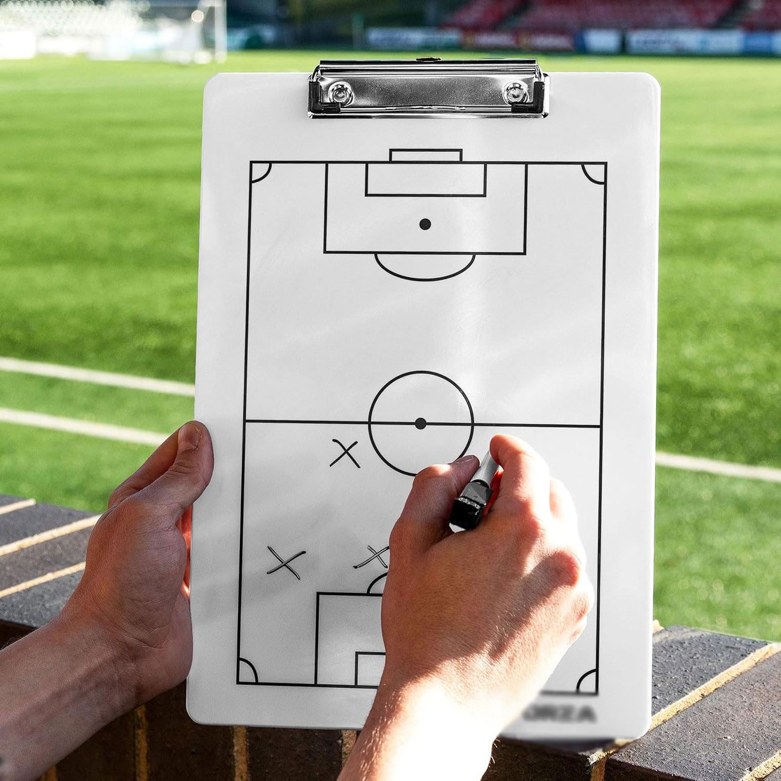 esmen Sport-Coaching-Whiteboards, Trainer-Klemmbrett, taktisches doppelseitiges Design, Lehrausrüstung für Trainer