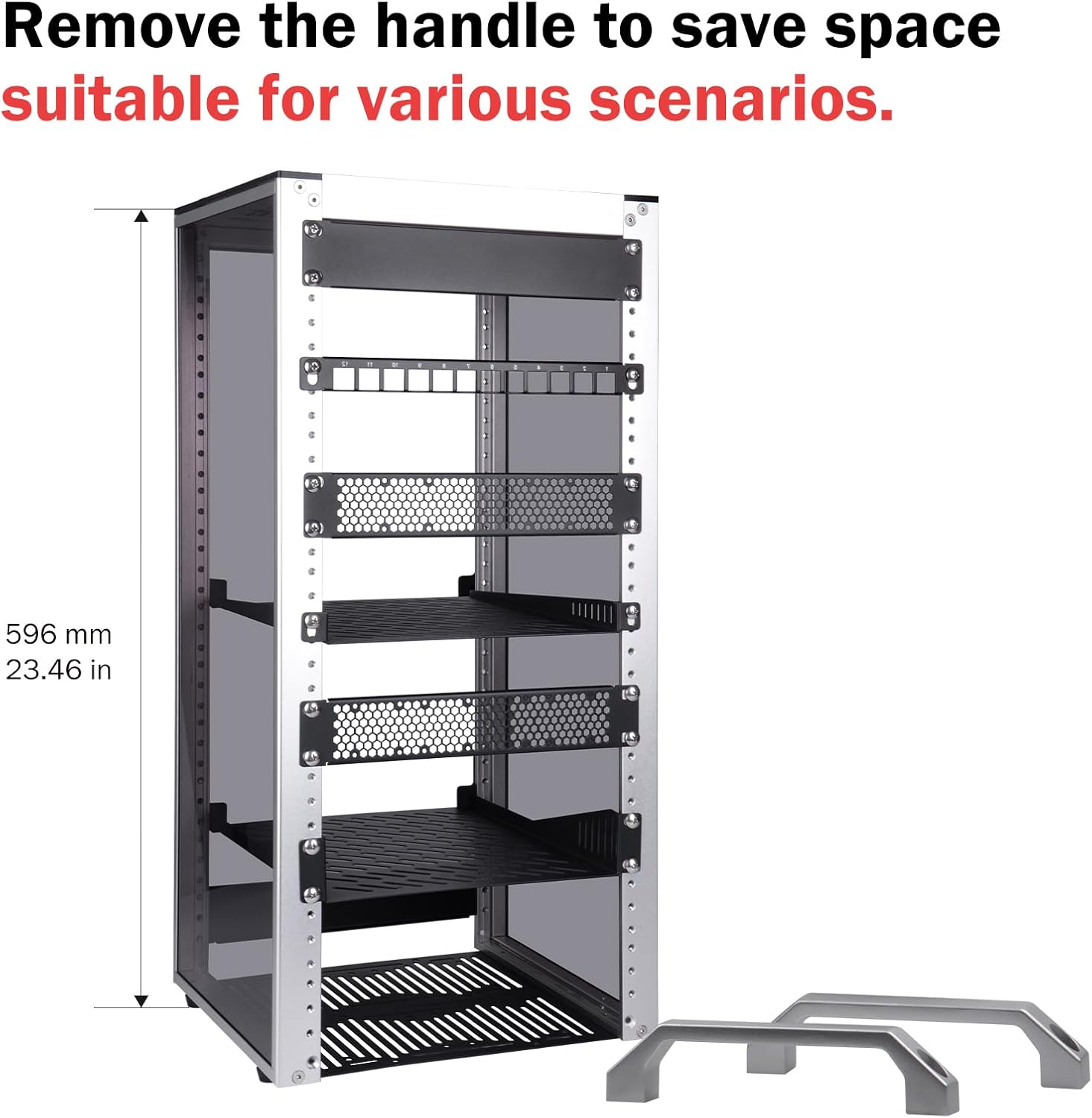 GeeekPi 12U Server Cabinet, 10 inch Server Rack for Network, Servers, Audio, and Video Equipment, DeskPi RackMate T2 Rackmount, 10.23 inch Depth - Image 5