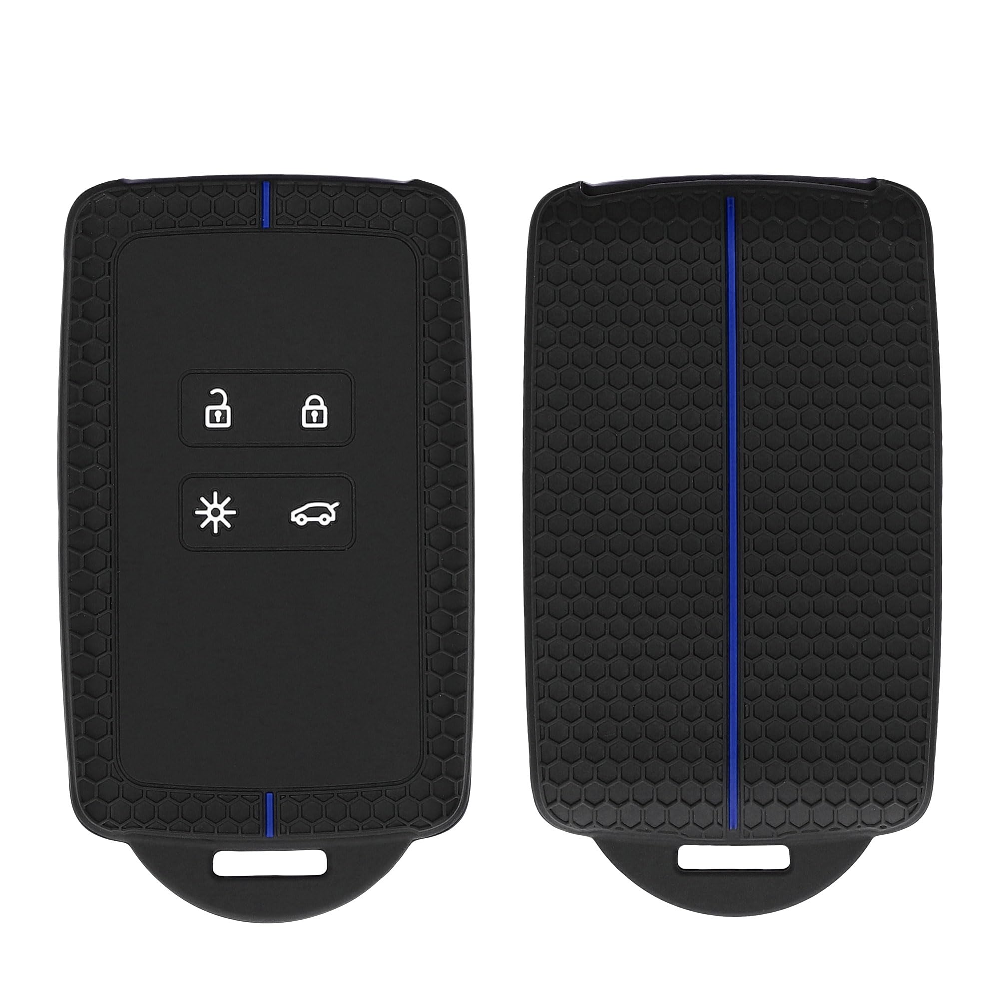 Coque De Protection Pour Clé De Voiture Renault - TPU Doré 4 Boutons - Compatible Avec Arkana, Megane, Clio, Etc.