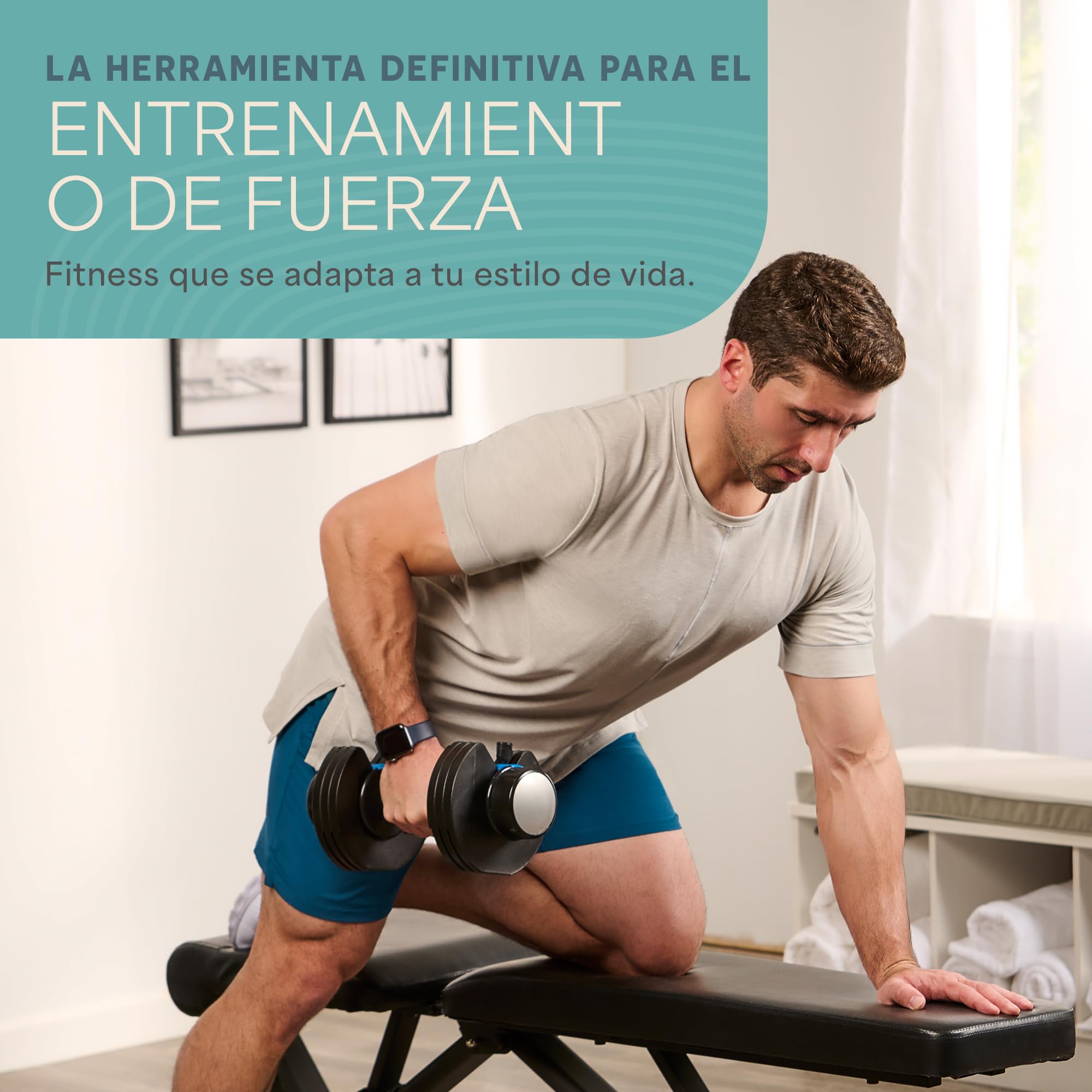 LifePro Juego de Mancuernas Ajustables de 2 x 11,34 kg/25 lb - Juego de Pesas Duraderas con Mango Antideslizante y Mecanismo de Bloqueo de Seguridad para Gimnasio en Casa