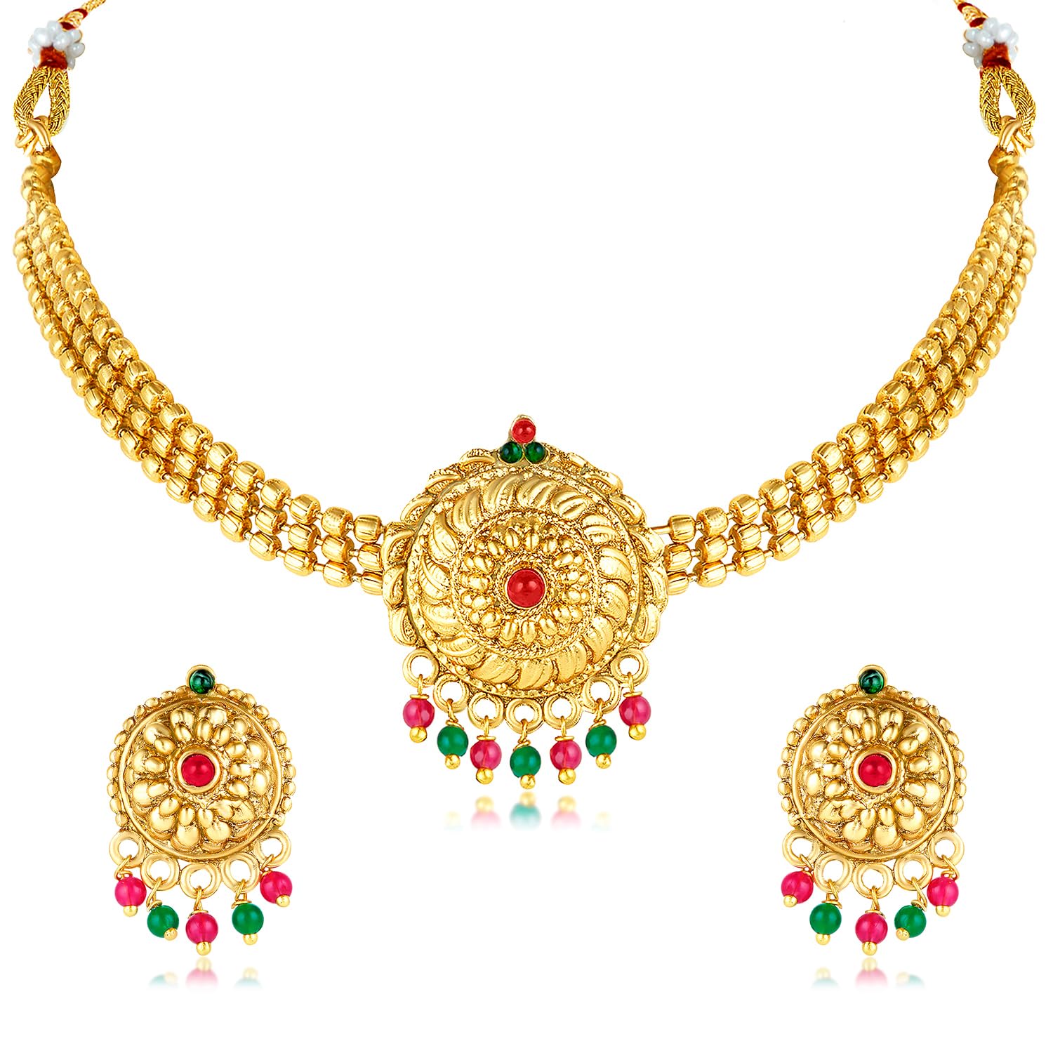 See full amazon price history chart for Peora Gold Plated Rani Pink & Green Synthetic Stone Studded Choker Necklace & Dangle Earrings Traditional Jewellery Set for Women & Girls Peora Gold Plated Rani Pink & Green Synthetic Stone Studded Choker Necklace & Dangle Earrings Traditional Jewellery Set for Women & Girls (B0D79BZS66) Amazon Price History, Amazon Price Tracker