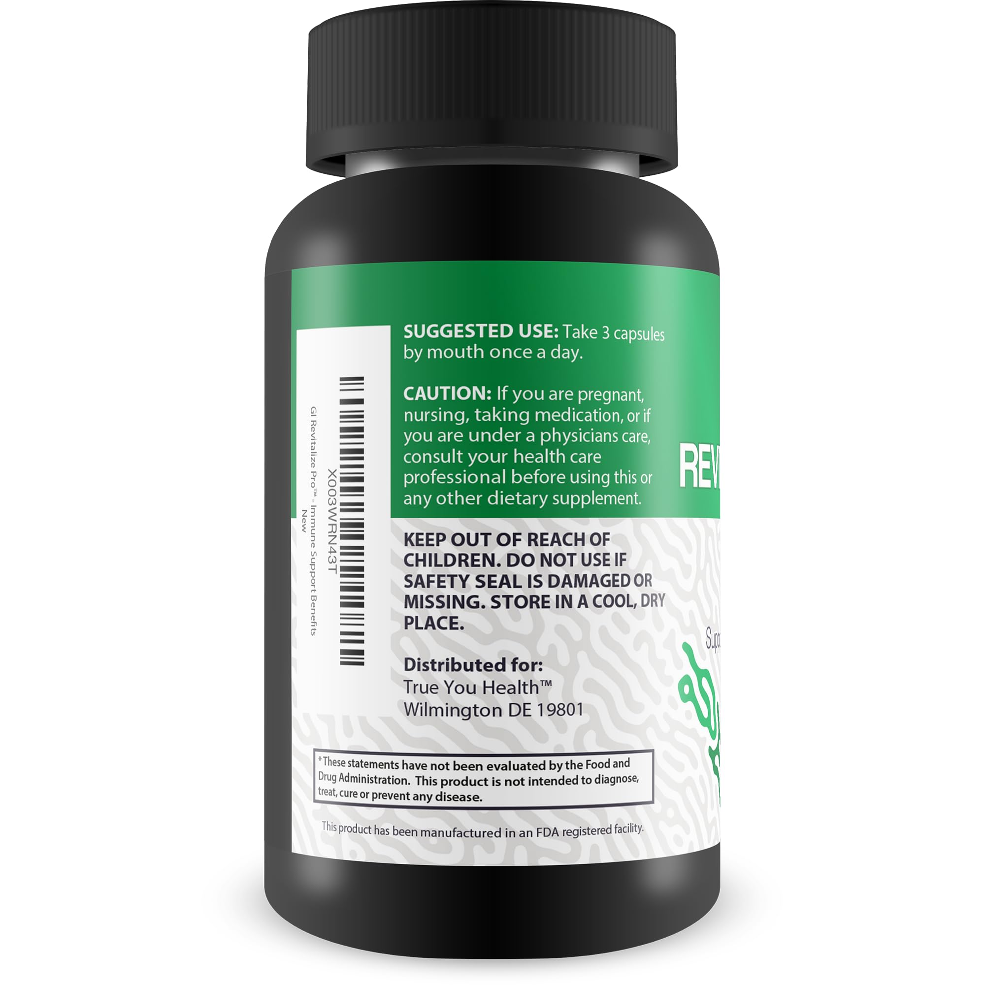 GI Revitalize Pro - Gut Health Supplements for Gastrointestinal Health Support - Promote Improved Digestion, Nutrient Absorption, & Regularity - Vitamin D & Psyllium - Bonus Immune Support Benefits — Amazon image 3