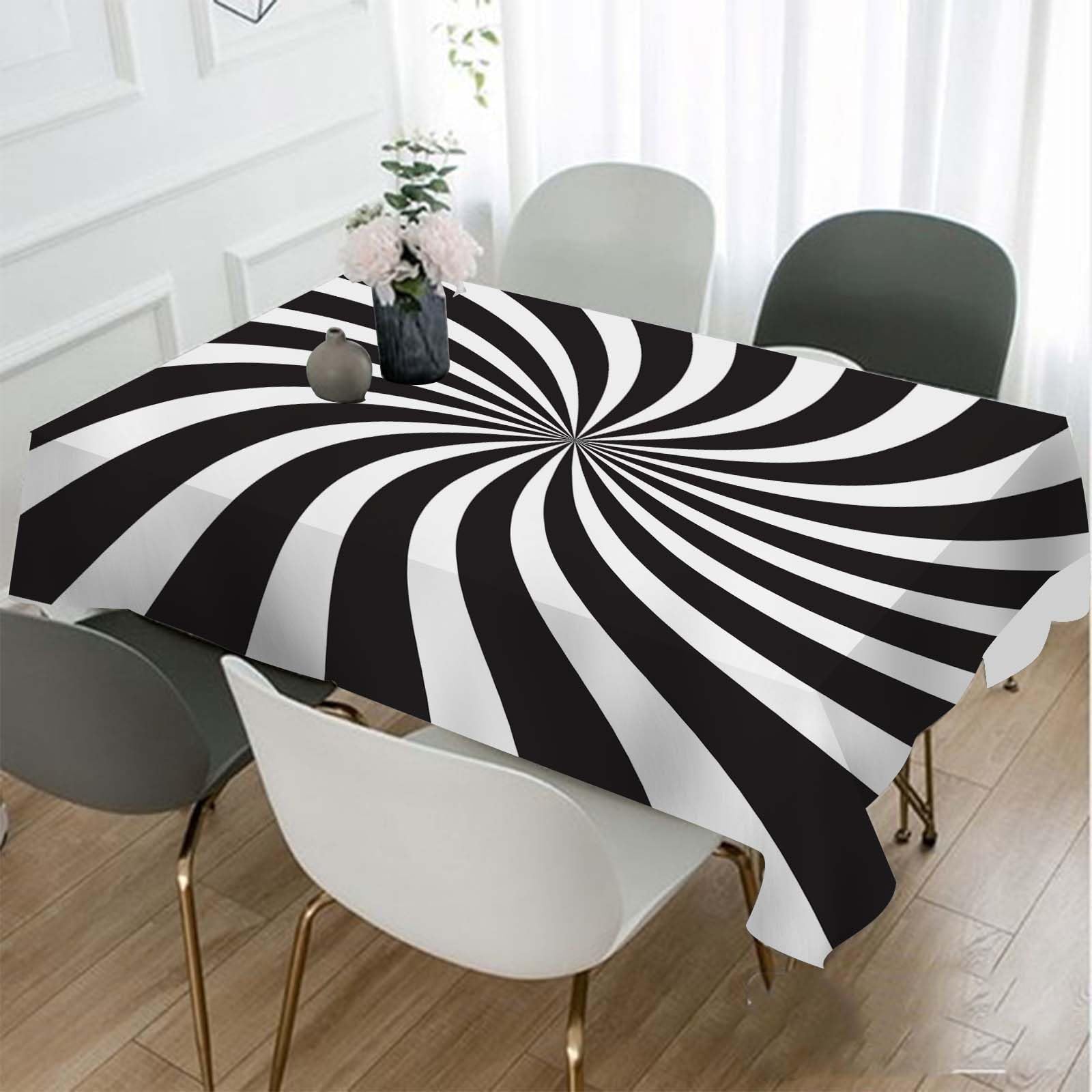 TKS MITLAN Tischdecke Mit Braunen Kugeln – 152x213 Cm | Football-Look Für Küche & Party