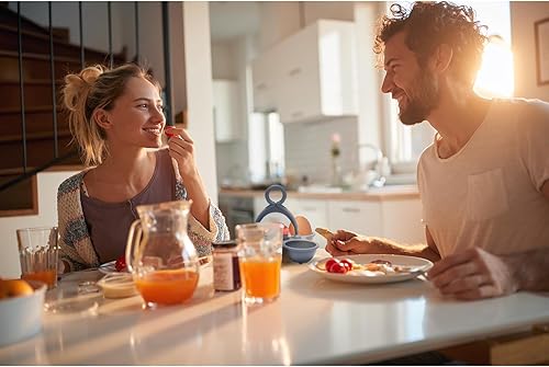 Vista 9 de Esie Houzie Temporizador de huevos para hervir huevos duros, medianos y suaves, cambia de color cuando se termina, soporte para 4 huevos, fácil