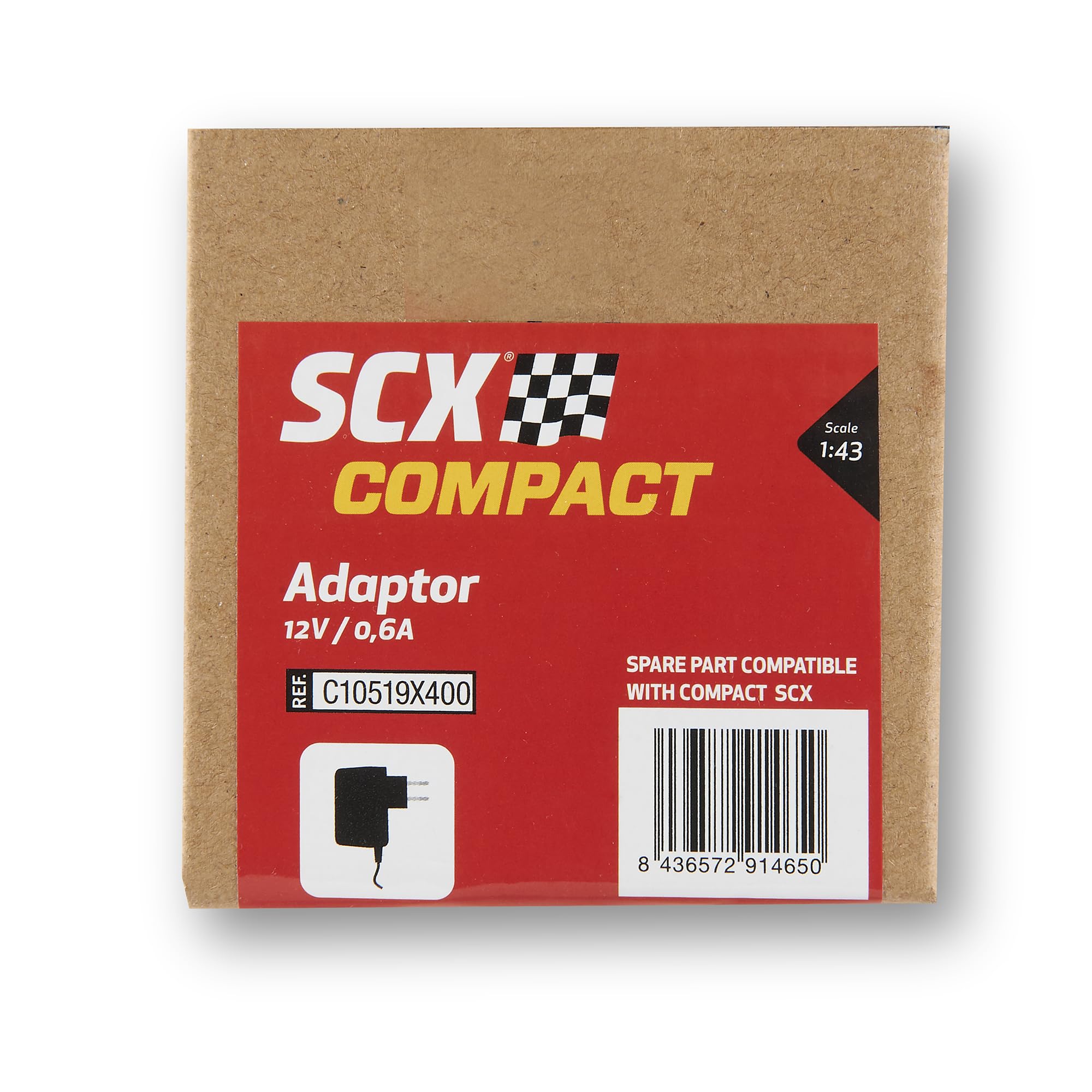 SCX - Recambio Compact Escala 1:43 (Compact Adaptor 12V/0,6A)