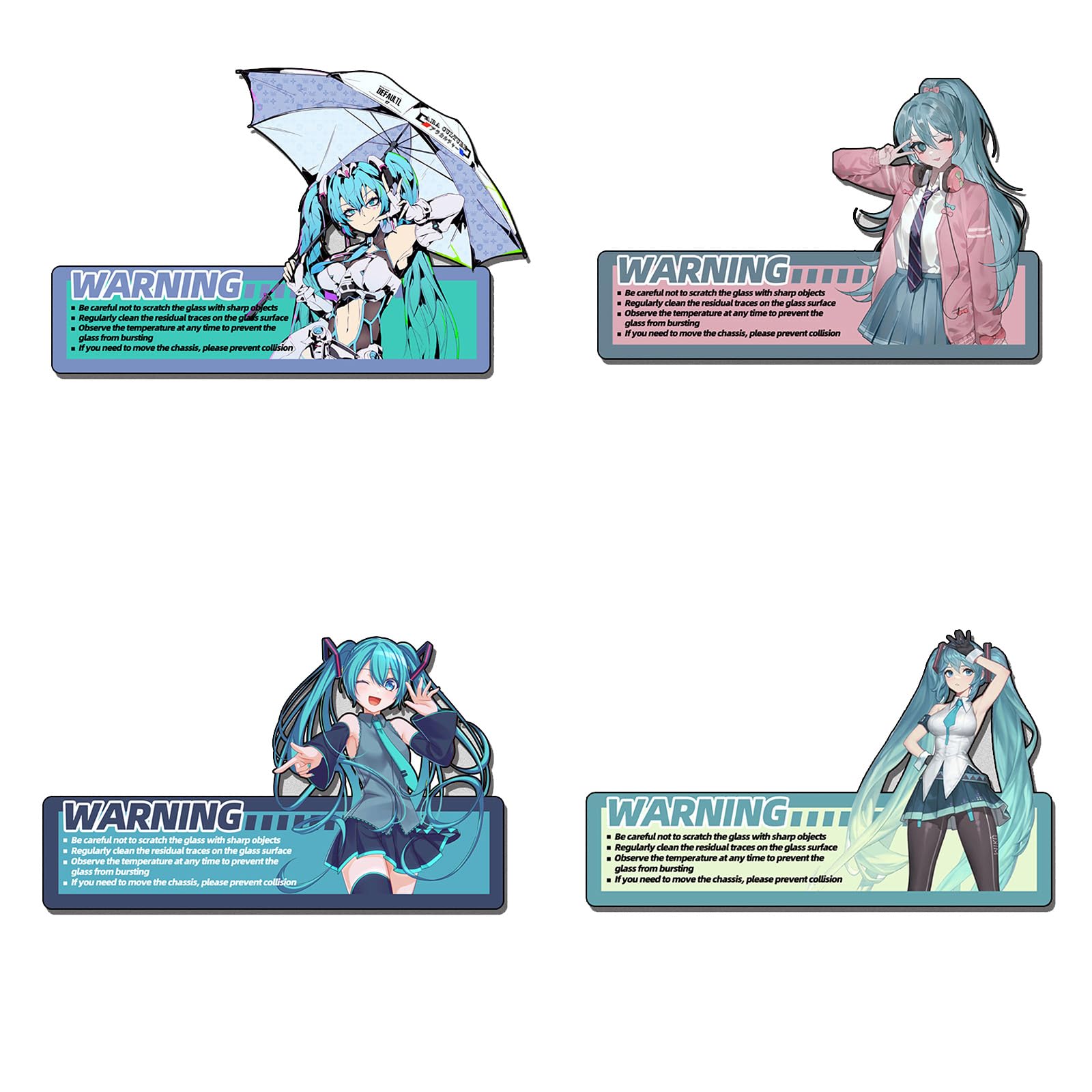 Amazon.co.jp: 初音ミク ステッカー ボックスコンピュータ 美少女 防水 