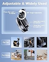 Vista 5 de Car Phone Mount for Samsung Galaxy Z Fold 7 6 5 4 3 2 Accessories, Folding/Tablet Suction Holder for Dashboard 360° Rotatable Fit for iPad Mini 6