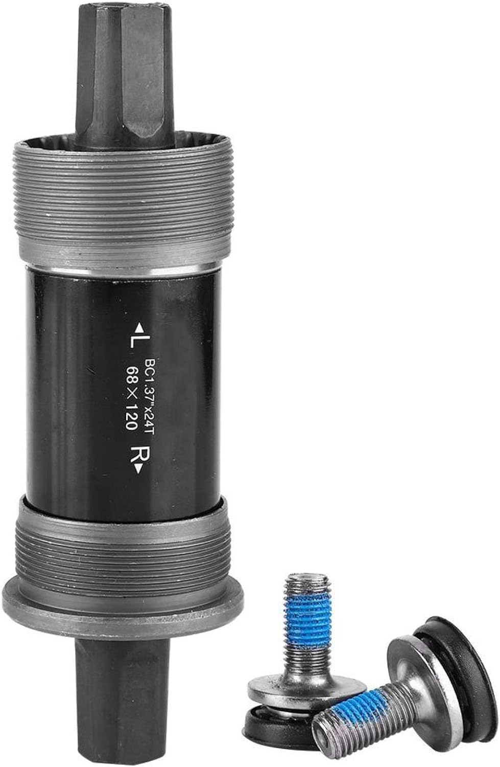 EVTSCAN Bicycle Bottom Bracket, Square Hole Crank Axis, Bicycle Middle Mountain Bike Center Shaft for Square Tapered Spindle Crank