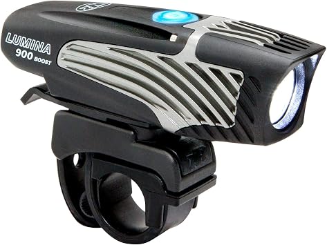 NiteRider Lumina 900 Boost USB Rechargeable MTB Road Commuter LED Bike Light Powerful Lumens Water Resistant Bicycle Headlight, LED Front Light Easy to Install Cycling Safety