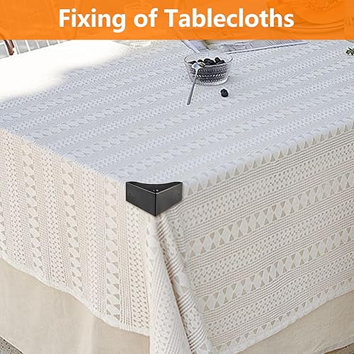 Miniatura 6 de Protector de esquina de caja de metal, 4 piezas de protector de esquina para escritorio, caja de escritorio, protector decorativo de seguridad para