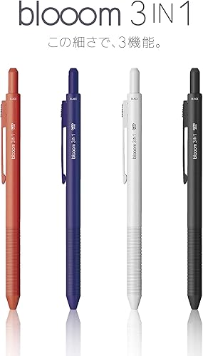 Miniatura 4 de Auto MF-25B3-RD - Bolígrafo multifuncional, 3 en 1, color rojo desteñido