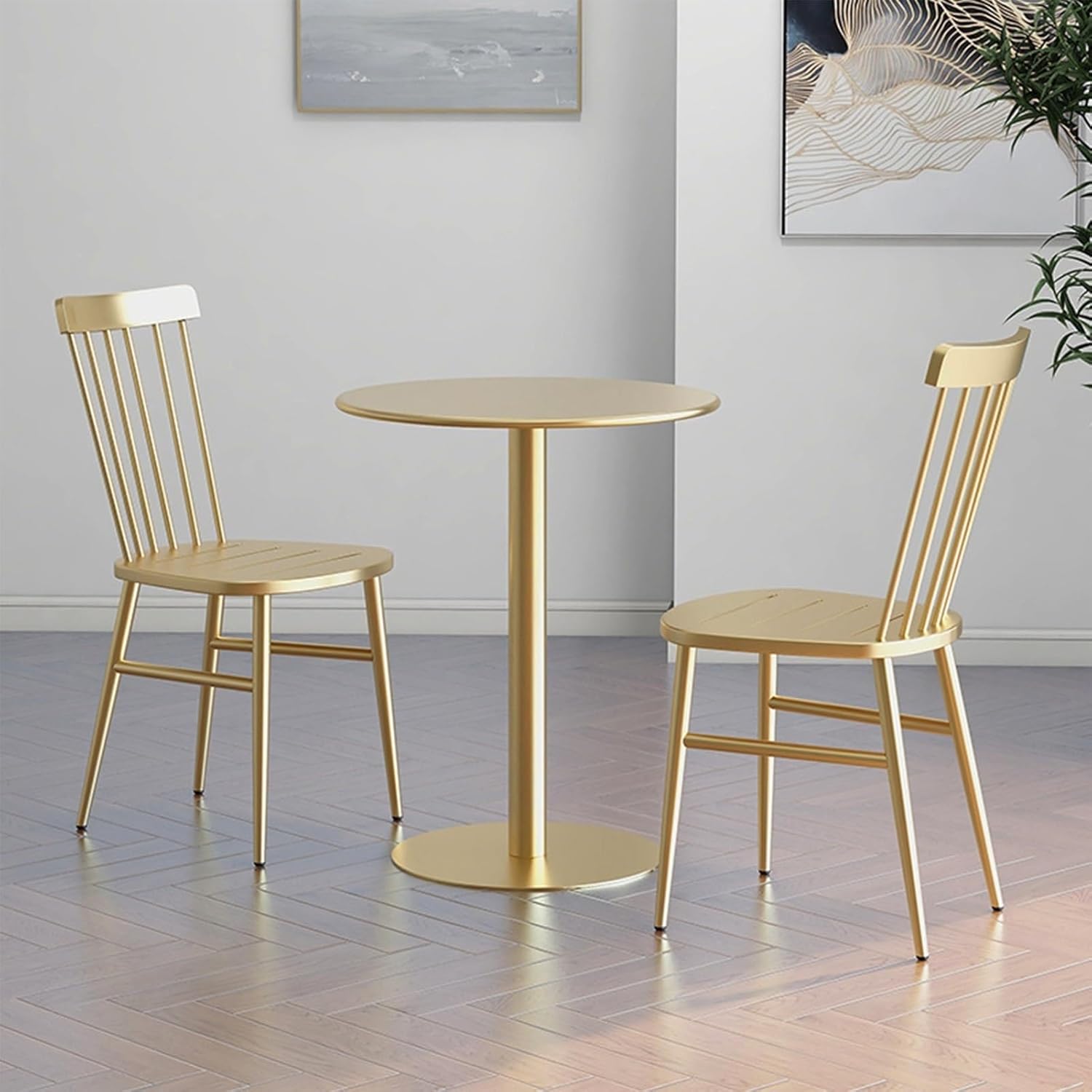 High Top Table, Round Modern Dining Table Cocktail Table, Height Gold Metal Iron Bar Table Bistro Pub Table for Patio, Backyard, Dining Room, Parties, Weddings (Size : 40x50cm)